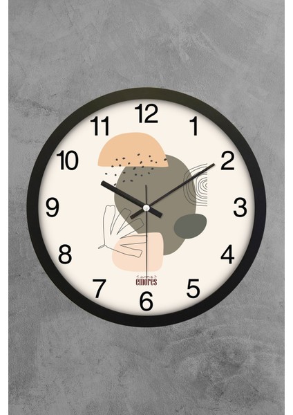 30 cm Gerçek Cam Sessiz Mekanizma Dekoratif Duvar Saati