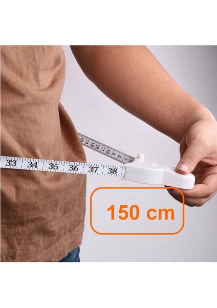 Bel Ölçer Metre Mezro Vücut Boyun Kol Bacak Ölçüm Mezura Bel Çevresi Yağ Ölçer Metre 150CM fiyatları