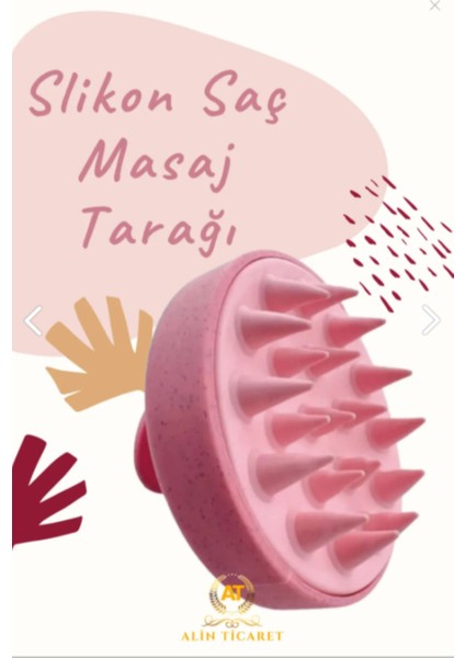 Yumuşak Silikon Duş Deri Masaj Tarağı Pembe Kedi Köpek Tarağı
