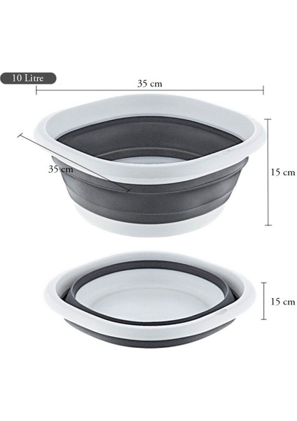 Katlanır Badya Akordiyon Leğen 10 Litre modelleri