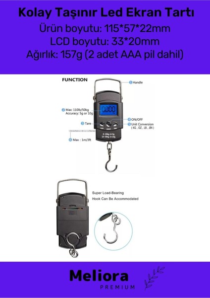 Seyahat Bavul Ağırlık Tartı Dijital Çok Amaçlı Taşınabilir Bagaj Tartısı Max 50 kg fiyatları