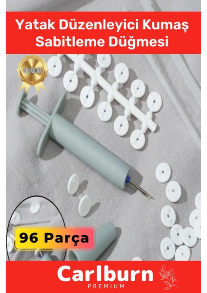 Özel Üretim Yorgan Kılıfı Çarşaf Tutucu Sabitleyici Yatak Düzenleyici Kumaş Sabitleme Düğme 96 Adet