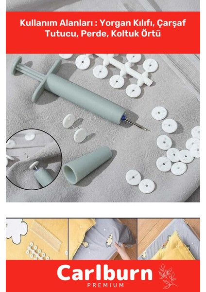 Özel Üretim Yorgan Kılıfı Çarşaf Tutucu Sabitleyici Yatak Düzenleyici Kumaş Sabitleme Düğme 96 Adet fiyatları