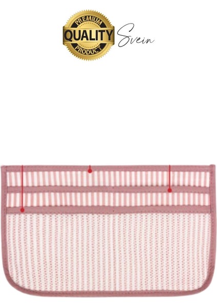 Çok Fonksiyonlu Kulplu Çanta Içi Düzenleyici Organizer Bölmeli Kumaş Taşınabilir Kozmetik Dayanıklı fırsatları