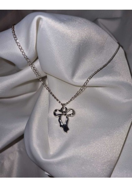 Coquette Fiyonk Zincir Kolye Y2K