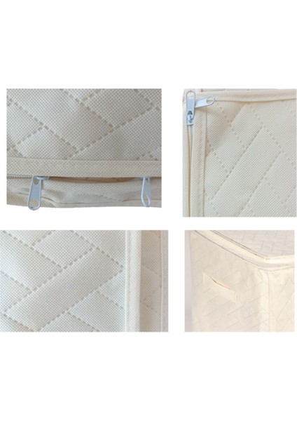 3 Adet Çelik Çerçeveli Kazak Hurcu Çok Amaçlı Organizer Mini Hurç Telli Hurç 30X40X28CM modelleri