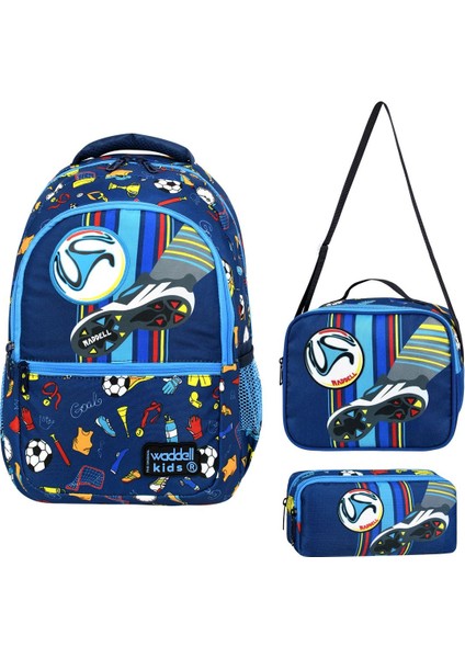 Royalglow Deri Nakışlı Futbol Çantası Beslenme Çantası ve Kalemlik fiyatları