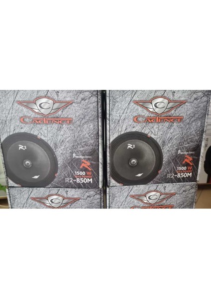 Cadence R2-850M 20 cm Midrange 1500W 120 Rms Kurşun Göbek 20 cm modelleri