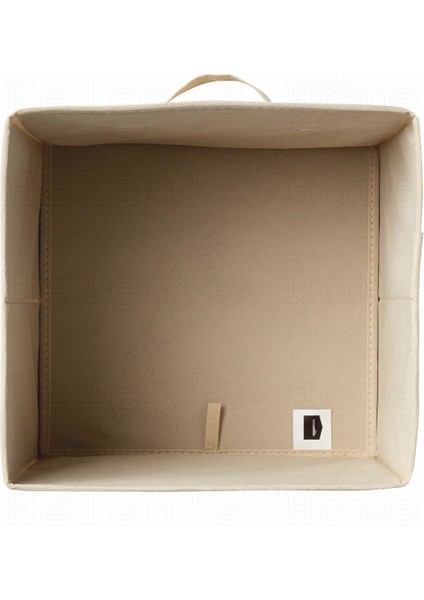 Bej 6'lı Kapaksız Saklama Kutusu Sepet Organizer Dolap Içi Çamaşır Oyuncak Düzenleyici 30X30X30CM fırsatları