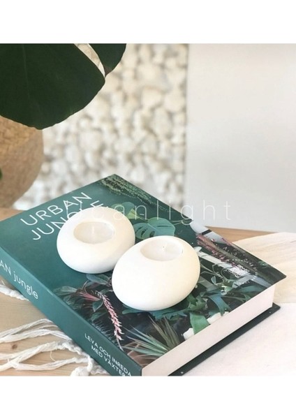 2’li Dekoratif Iskandinav Konsept Taş Mumluk (2 Adet) fırsatları