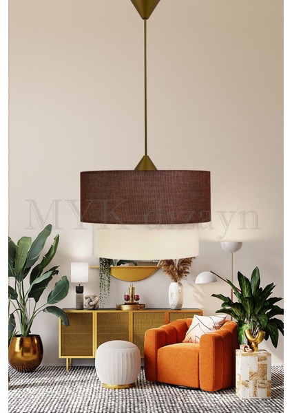 Sarkıt Pasta Avize Salon Avize Yatak Odası Kahverengi Avize