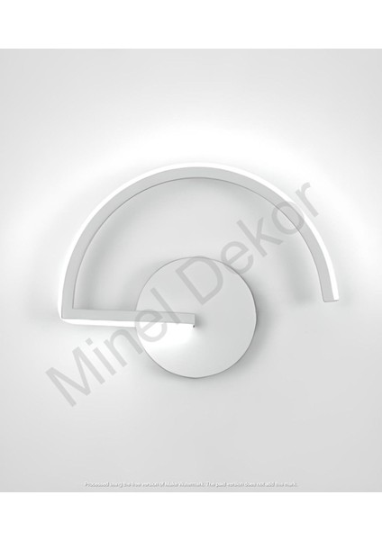 Minel Dekor Vıgo Model LED Aplik , Beyaz Işık Yatak Başı Aplik, Modern Dekoratif Aydınlatma Avize