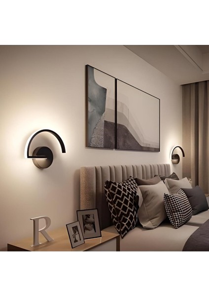 Minel Dekor Vıgo Model LED Aplik , Beyaz Işık Yatak Başı Aplik, Modern Dekoratif Aydınlatma Avize fırsatları