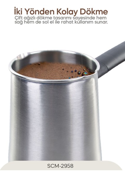 SCM-2958 Kablosuz Elektrikli Cezve - Inox fiyatları
