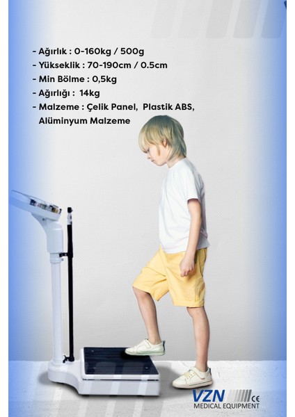 Boy Ölçerli Mekanik Baskül 160KG Geniş Platform fiyatları