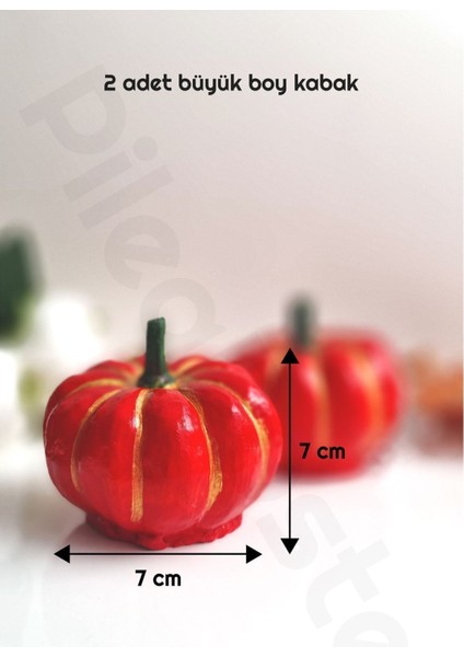 Sevgililer Günü Mumluk Seti 6 Lı |kabak Biblo Set |dekoratif Bal Kabakları|kırmızı|dekoratif Obje| indirimleri