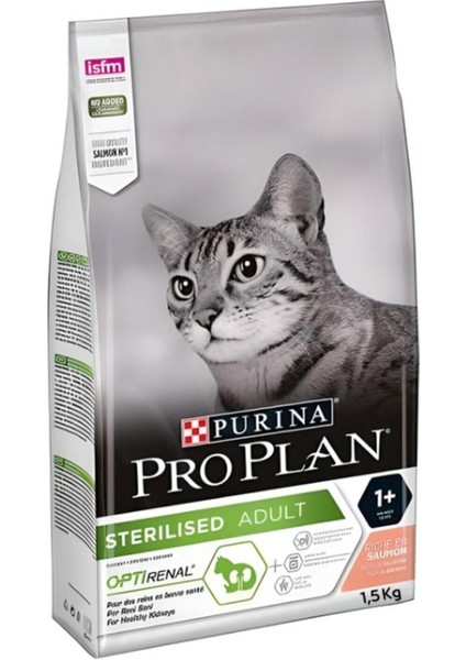 Sterilised Adult Cat Food Optirenal Salmon Somon Etli Kısırlaştırılmış Kedi Maması 1.5 kg modelleri