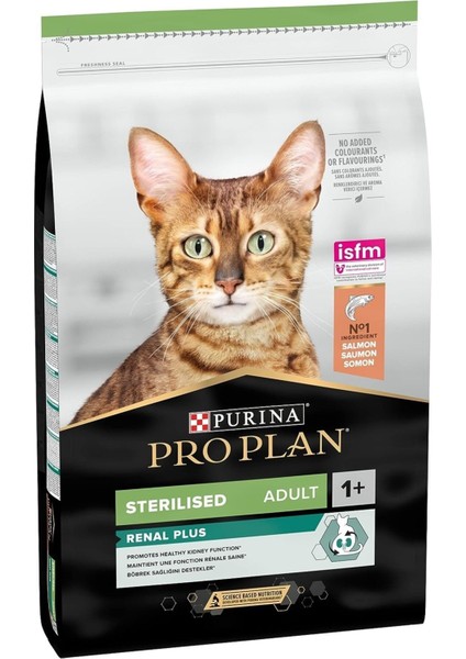 Sterilised Adult Cat Food Optirenal Salmon Somon Etli Kısırlaştırılmış Kedi Maması 1.5 kg fırsatları
