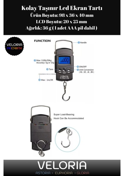 Premium LCD Ekran Seyahat Bavul Ağırlık Tartı Dijital Çok Amaçlı Taşınabilir Bagaj Tartısı Max 50 K fiyatları