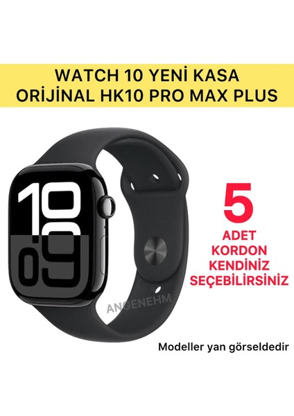 HK10 Pro Max Plus Yeni Kasa Watch 10 Sonversiyon Amoled Ekran Full Donanımlı Ios Android Akıllı Saa
