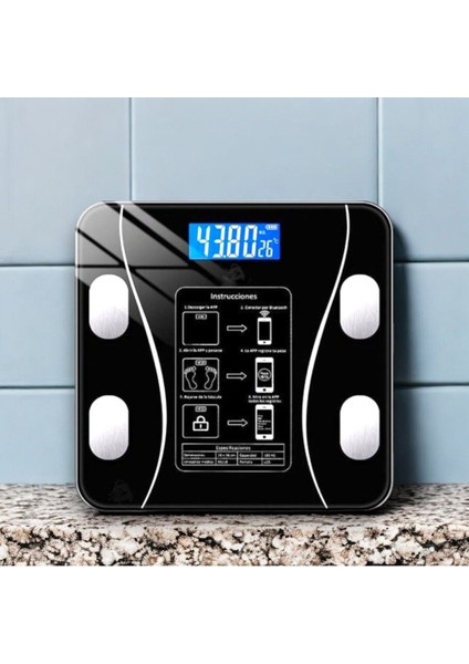 Dijital Tartı Bluetooth Bağlantılı Kablosuz Tartı Yağ Baskülü indirimleri
