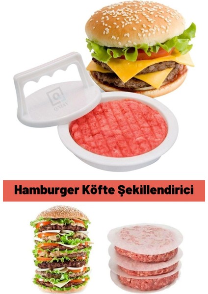 Hamburger ve Köfte Şekillendirici Pratik Köfte Kalıbı Et Izgara Barbekü Mangal Piknik Kamp Köfte indirimleri