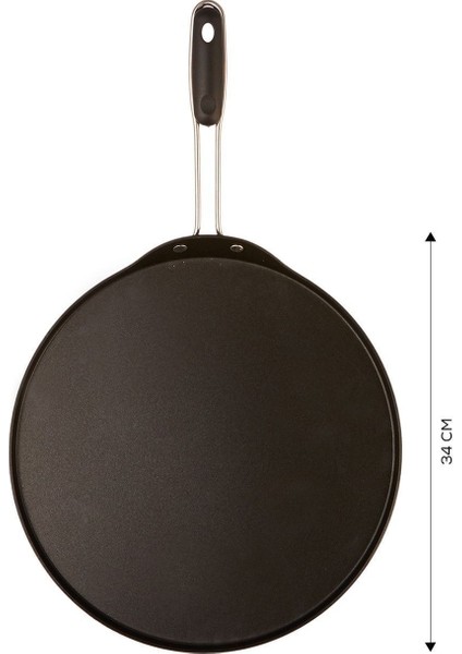 Mutfaksever Biogranit Gözleme ve Lavaş Tavası 34 cm Black fırsatları