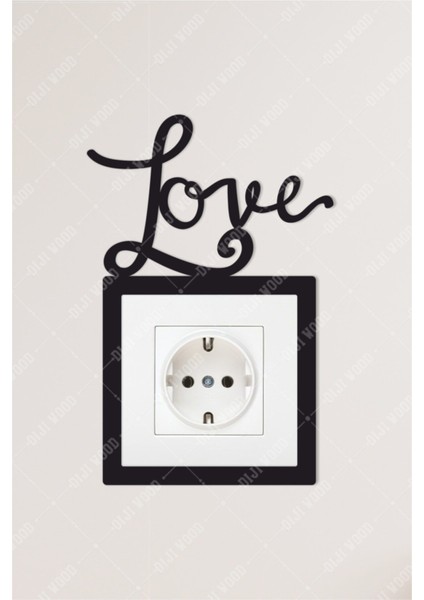 Love Dekoratif Priz Çerçevesi Süsü