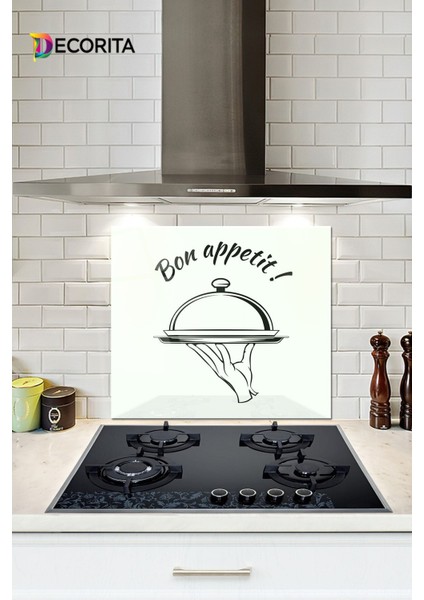 Cam Ocak Arkası Koruyucu | Bon Appetit - Servis | 52CM x 60CM