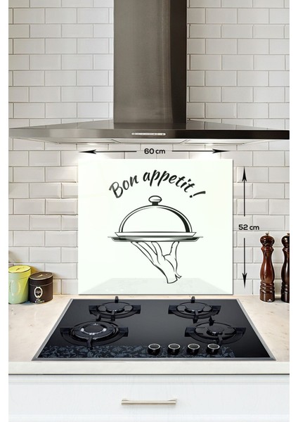 Cam Ocak Arkası Koruyucu | Bon Appetit - Servis | 52CM x 60CM fiyatları