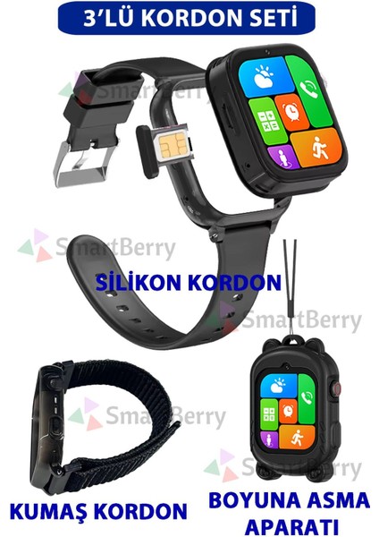 Z53 Görüntülü Görüşme Gps Wıfı Net Konum Gizli Dinleme Akıllı Çocuk Takip Saatilı - Siyah fiyatları