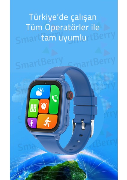 Z53 Görüntülü Görüşme Gps Wıfı Net Konum Gizli Dinleme Akıllı Çocuk Takip Saatilı - Siyah modelleri