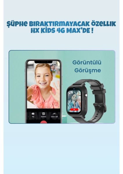 Akıllı Çocuk Saati Hediye Kordonlu 4g Destekli Görüntülü Görüşme Özelliği Btk Kayıtlı indirimleri
