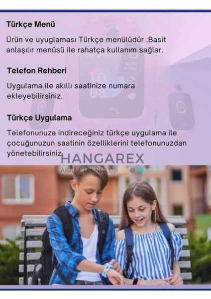 Sim Kartlı Akıllı Çocuk Saati Sos Kamera Konum Takip Ders Modlu Mor Çocuk Akıllı Saat fiyatları