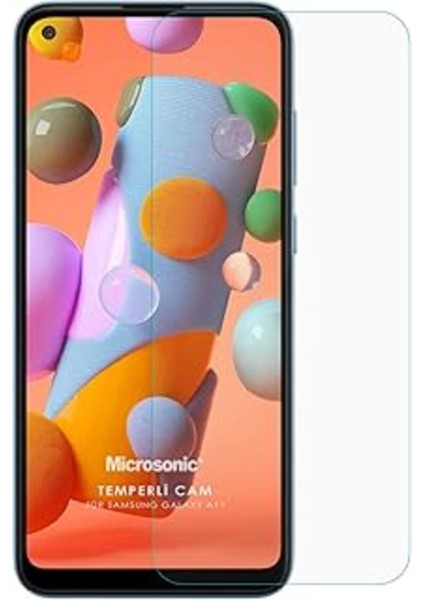 Microsonic Samsung Galaxy A11 Temperli Cam Ekran Koruyucu