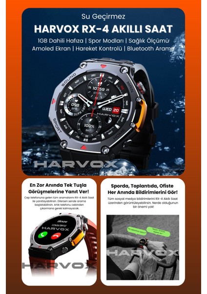 Watch Rx-4 Akıllı Saat Iphone ve Android Tüm Telefonlara Uyumlu fiyatları