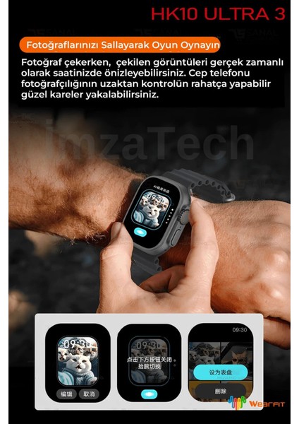 Watch Hk 10 Ultra 3 Akıllı Saad Amoled 2025 Yeni Seri Kordon Hediyeli fırsatları