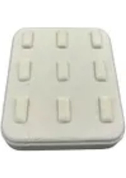 Yerli Üretim Süet Kumaş Krem Renk 12/11 cm Çoklu Tırnaklı Yüzük Sergileme Aksesuar fiyatları