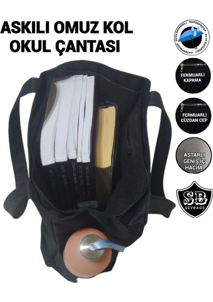 Askılı Kol Omuz Okul Çantası Geniş Körüklü modelleri