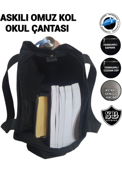 Askılı Kol Omuz Okul Çantası Geniş Körüklü fırsatları