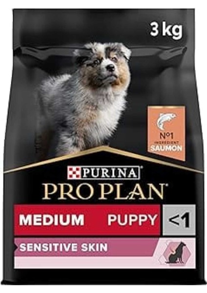 Pro Plan Medium Puppy Somonlu Tam Kuru Orta Irk Yavru Köpek Maması, 3 kg