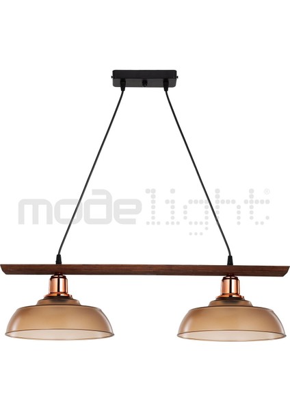 Karya 2li Ahşap Ceviz Kasa - Bal Şapka (Bakır Kukalı) Salon-Oturma-Çocuk-Yemek-Yatak Odası-Mutfak modelleri