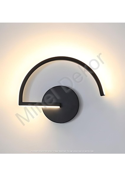 Minel Dekor Vıgo Model LED Aplik , Beyaz Işık Yatak Başı Aplik, Modern Dekoratif Aydınlatma Avize