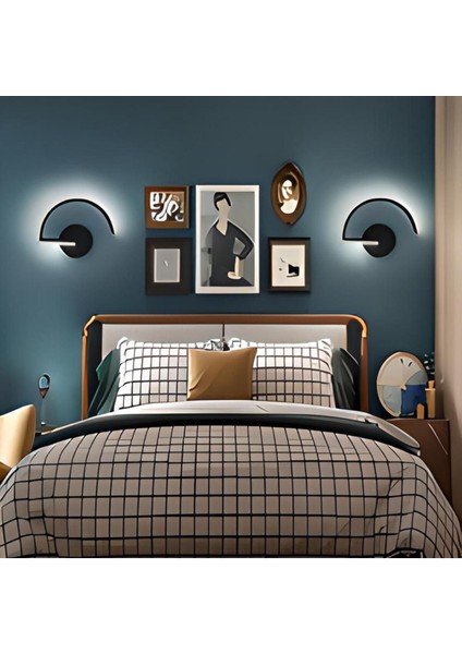 Minel Dekor Vıgo Model LED Aplik , Beyaz Işık Yatak Başı Aplik, Modern Dekoratif Aydınlatma Avize modelleri