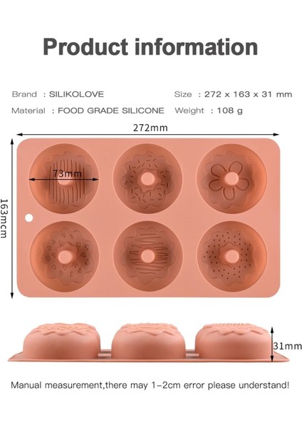 Donut Kalıbı Silikon modelleri