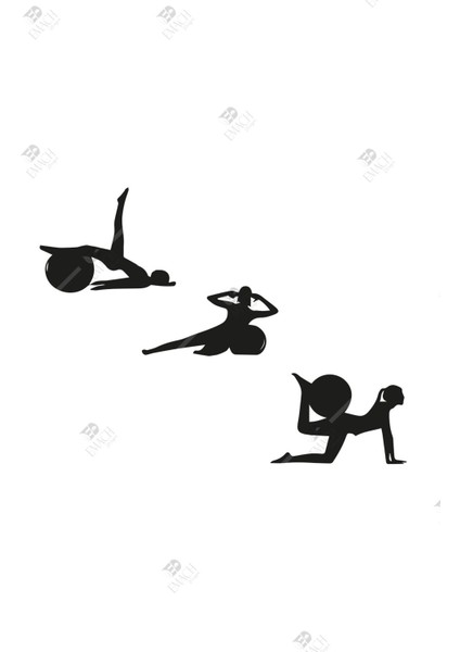 Pilates 3'lü Duvar Dekoru Seti Ahşap Tablo fiyatları