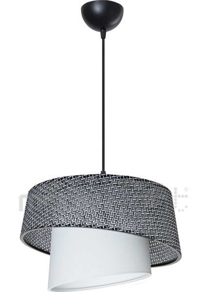 Lima Artı Desenli Siyah/beyaz Sarkıt Salon-Oturma Odası-Çocuk Odası-Yemek-Yatak Odası--Antre-Mutfak modelleri