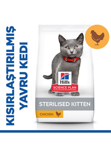 Hill’s Scıence Plan Sterilised Kitten Tavuklu Kısırlaştırılmış Yavru Kedi Maması 1,5 kg