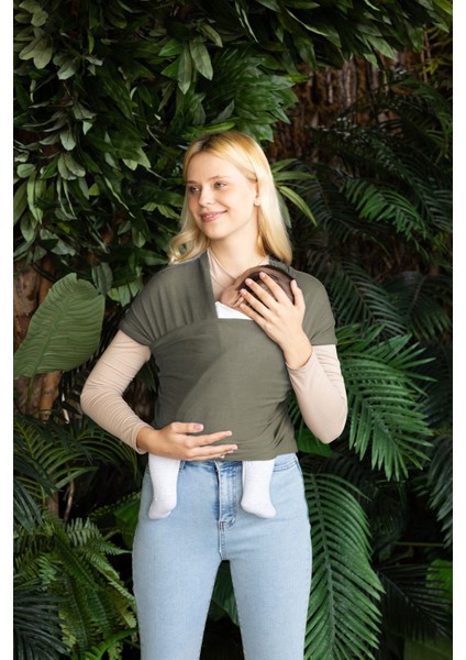 Koyu Gri Wrap Sling - Bebek Taşıma Şalı, Bebek Teni Için Özel Üretilmiş Premium Kumaş, Sertifikalı indirimleri