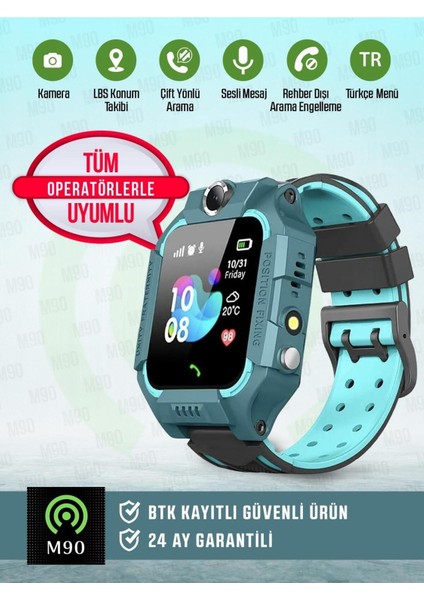 Sim Kartlı, Konum Takipli, Sos Acil Arama ve Imei Kayıtlı Akıllı Çocuk Takip Saati